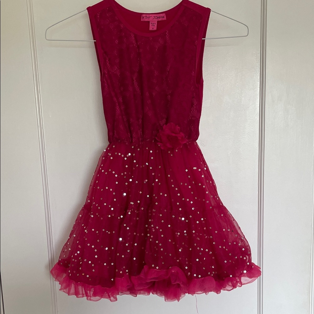 Sparkling Pink Sleeveless Dress